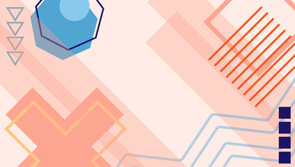 abstract geometric shapes composition background. Abstract geometric shapes composition for web banner, flyer, poster, brochure, cover