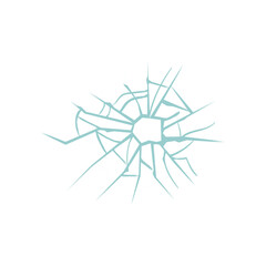 set of broken glass vector elements glass