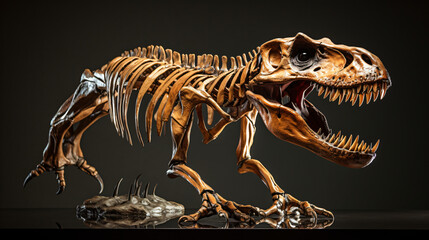 T rex dinosaur skeleton