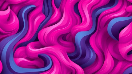 Fluid Waves of Magenta and Violet Swirls in a Mesmerizing Abstract Artistic Display