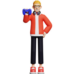 Gamers gaming joystick headphone game Job profession worker employee career