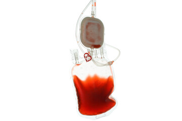 PNG,A package with donor blood, isolated on white background