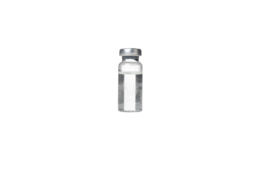 PNG, Glass medical bottle with liquid, isolated on white background