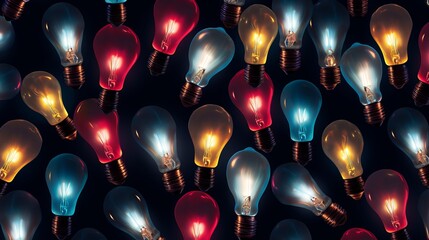 Bright Light Bulb Pattern: Illuminating Creativity and Innovation