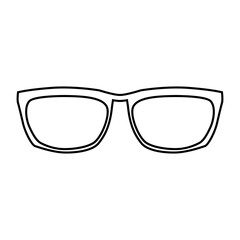 Fototapeta premium Glasses icon vector. Sunglasses illustration sign. blindness symbol or logo.