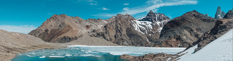 stunting view of the FitzRoy mountain in el chalten patagonia argentina