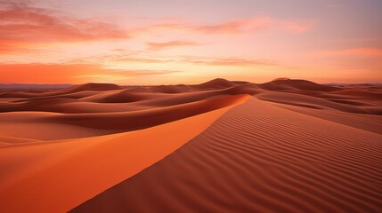 Fototapeta na wymiar arid sand desert landscape illustration heat oasis, mirage nomad, wilderness horizon arid sand desert landscape