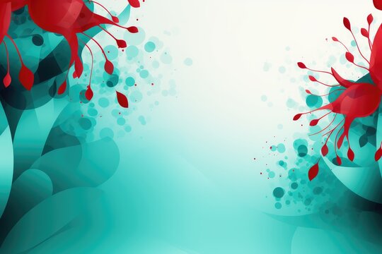 abstract colorful background with splashes and drops, Abstract background for February 5 - 11: National HIV Testing Week 