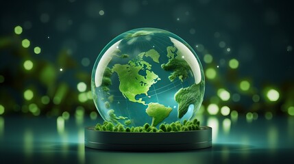 Global Sustainability: Celebrating World Environment Day with Renewable Energy, Circular Economy Icons, and Sustainable Development Goals for a Greener Future