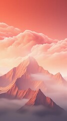 view of the mountains, background for instagram story, banner - obrazy, fototapety, plakaty