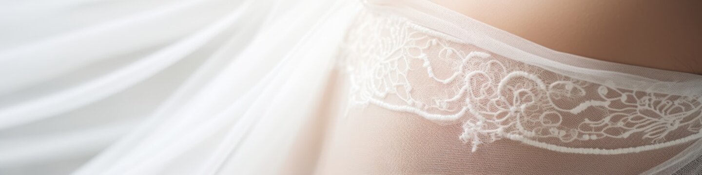 Intimate bridal fashion close-up