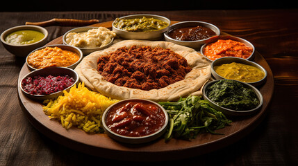 Ethiopian Flavors Unveiled on Plates, Celebrating the Rich of Stews in this Exquisite Culinary Dish