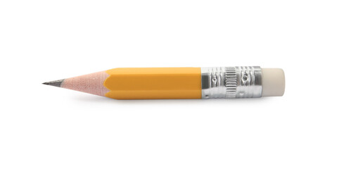 Obraz premium Sharp graphite pencil isolated on white. School stationery