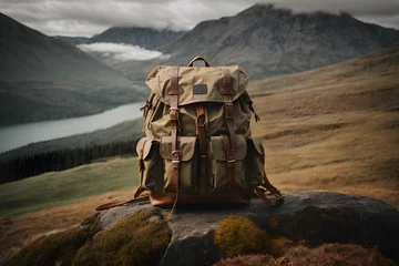 Türaufkleber a travel backpack, travel concept  © Centric 
