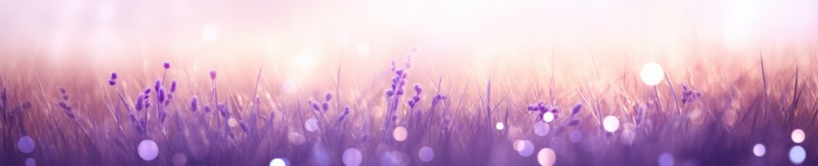 Twilight Glow on Lavender Blooms
