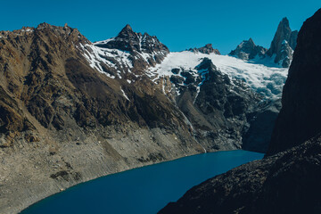 stunting view of the FitzRoy mountain in el chalten patagonia argentina