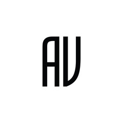 Initial Letter AV VA Logo Design Monogram Creative Modern Sign Symbol Icon. AV VA vector file EPS