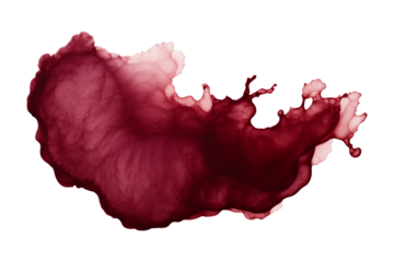 Mancha de vino tinto.