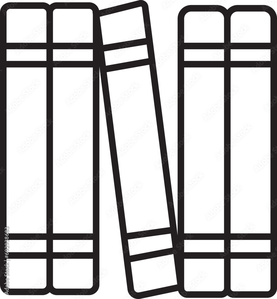 Poster black book vector icon. linear flat sign for mobile concept and web design with editable stock. book