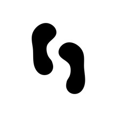 human footprints vector 