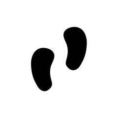human footprints vector 