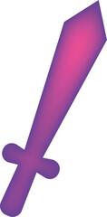 Épée violette et rose