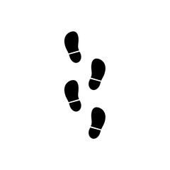 footprint hand drawn