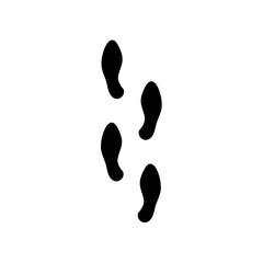 footprint hand drawn