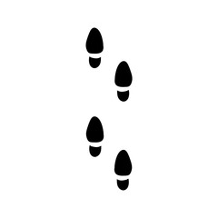 footprint hand drawn