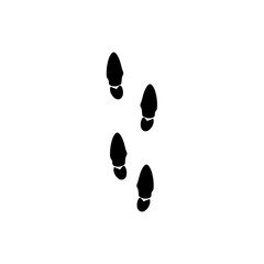 footprint hand drawn