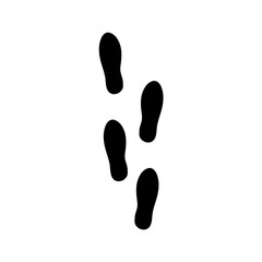 footprint hand drawn