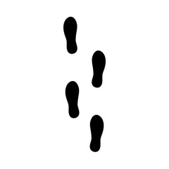 footprint hand drawn