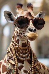 portrait of giraffe