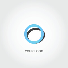 simple circle logo - obrazy, fototapety, plakaty