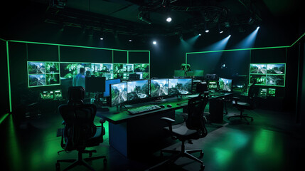 esports Live Production house where 10 production manager are handling the production part in multiple number of computers and cameras. as a service offering