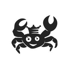 Crab Logo template Isolated. Brand Identity. Icon Abstract Vector graphic