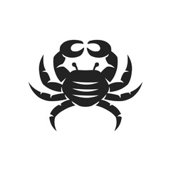 Crab Logo template Isolated. Brand Identity. Icon Abstract Vector graphic