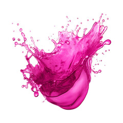 pink water splash