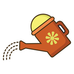Watering can icon.vector on trendy design