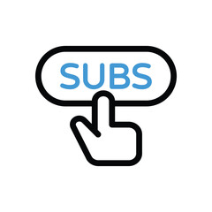 Subscribe Icon vector stock illustration.