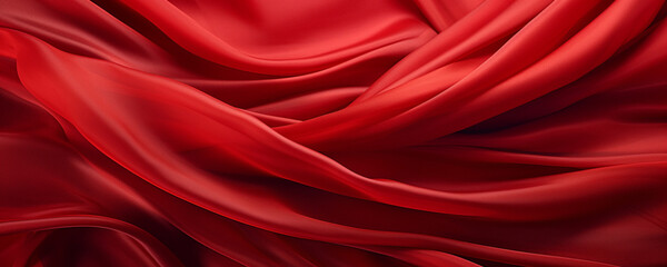Obraz premium close-up red silk