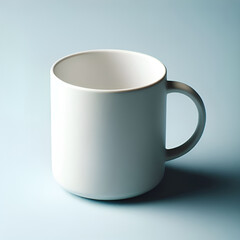 Ceramic Isolated White Mug Mockup on White Background Mug Mockup Image