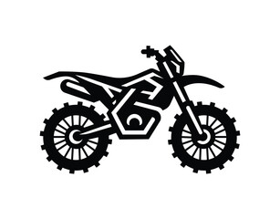 Fototapeta premium Mountain Offroad Motorbike Vector
