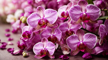 orchid flowers background 