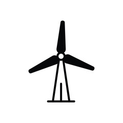 windmill icon with white background vector stock illustration
