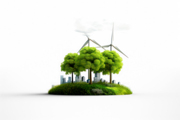  Concept of alternative and renewable green energy. 