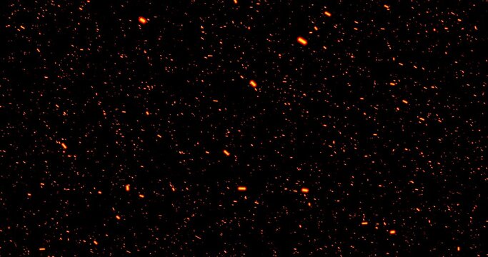 
4K Cinematic Realistic surreal fire dust sparks overlay animation in high quality. Glittering sparks particle dust inferno fire explosion asset in 4K. Smoky fire dust overlay loop able horizontal.
