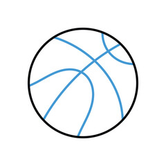  Basket Ball Icon vector stock illustration.