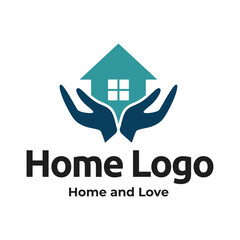 Real Estate logo, Builder logo, Roof Construction logo design template vector illustration