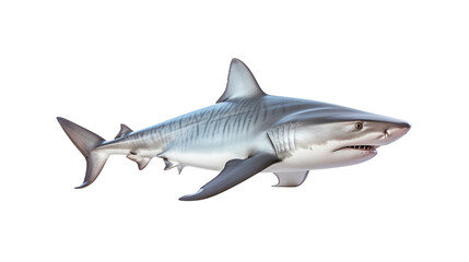 side angle view shark isolated transparent background png